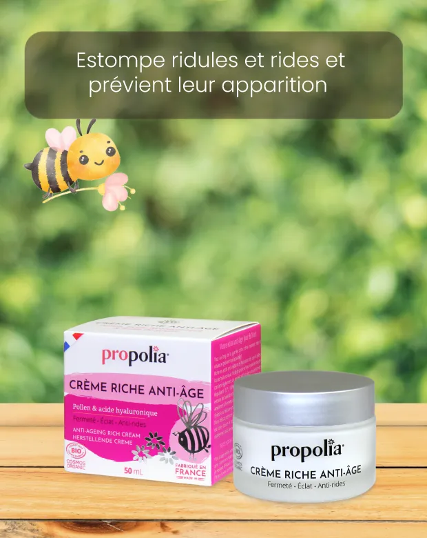 Crème anti-âge au pollen et à l'acide hyaluronique Propolia