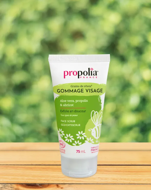 Gommage visage aloe vera, propolis et abricot Propolia