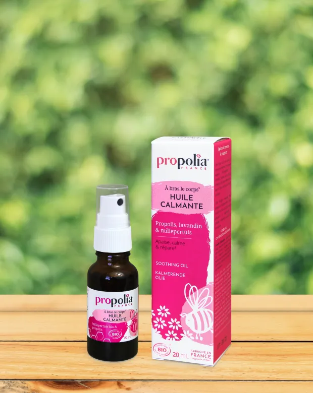 Huile calmante propolis, lavandin et millepertuis Propolia