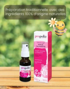 Huile calmante propolis, lavandin et millepertuis Propolia