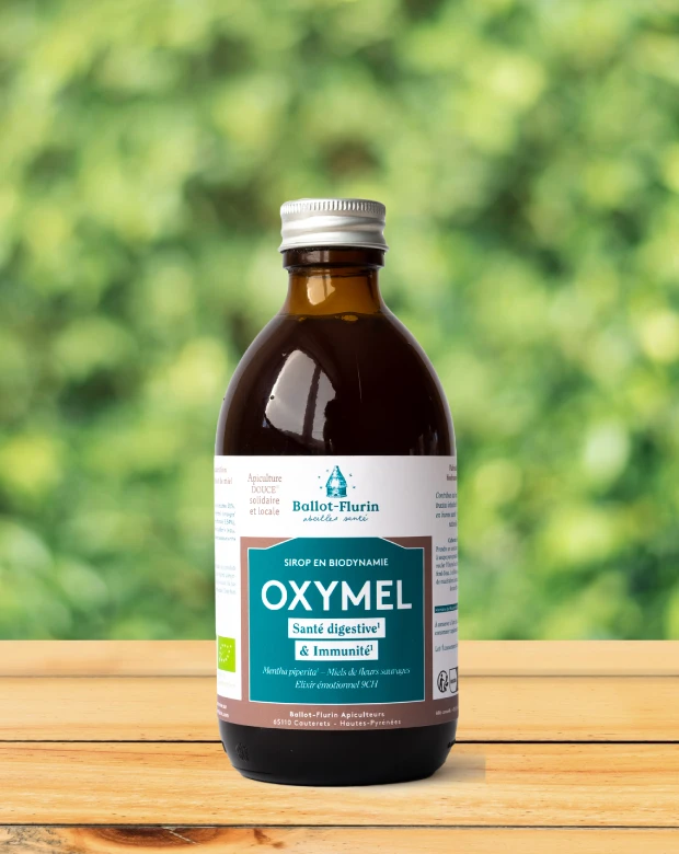 Oxymel - sirop de vinaigre, menthe et miel Ballot-Flurin