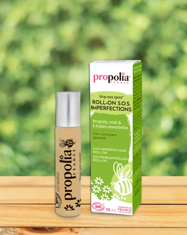 Roll-on SOS imperfections miel, propolis et huiles essentielles Propolia