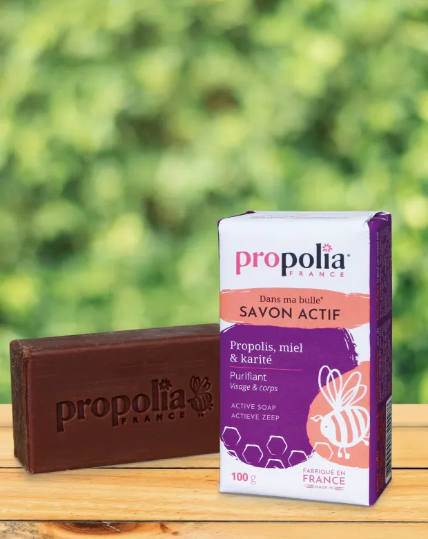 Savon actif propolis, miel et karité Propolia