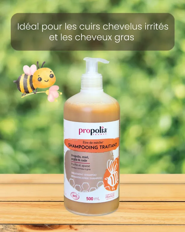 Shampoing traitant propolis, miel, argile et cade Propolia