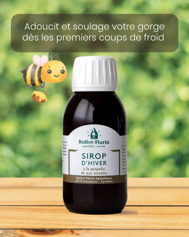 Sirop d'hiver à la propolis de nos terroirs Ballot-Flurin