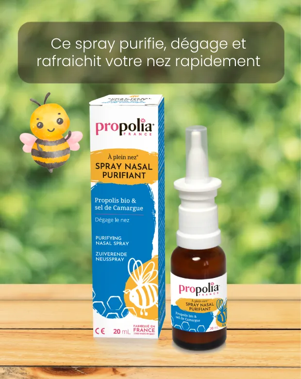 Spray nasal purifiant propolis et sel de camargue Propolia