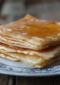 Crêpes au miel et à la fleur d'oranger