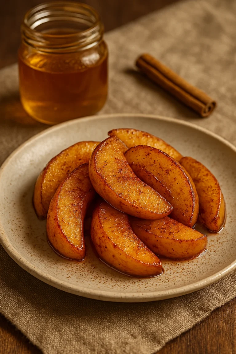 Pommes rôties au miel et à la cannelle