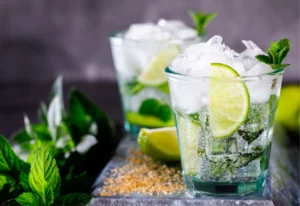 Mojito sans alcool au miel