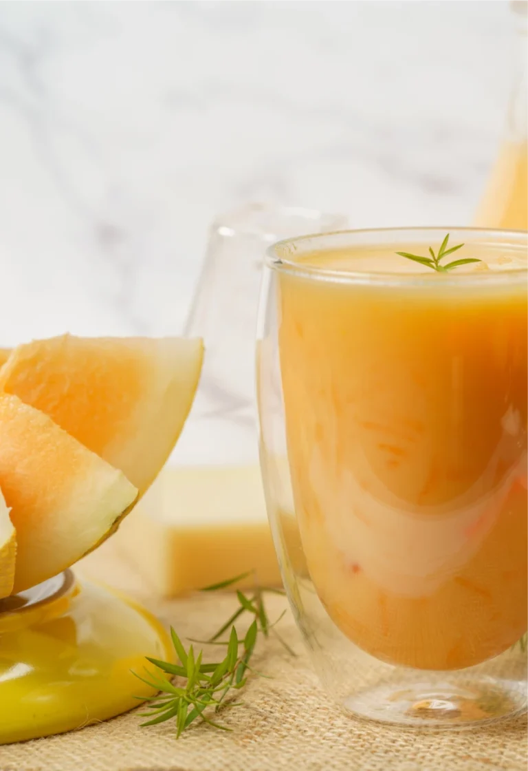 Soupe de melon au miel et jambon Serrano